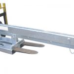 Nahiangay nga swing jib nga gitakda nga tine nga gitaas sa fork truck jib attachment